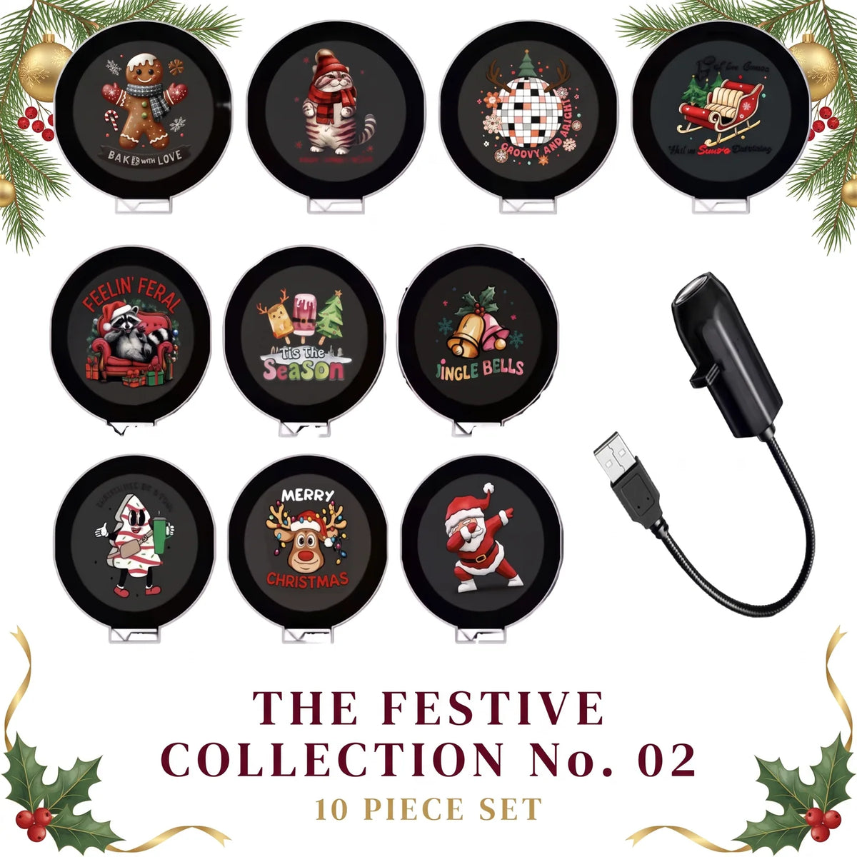 USB Car Window Holiday Projector