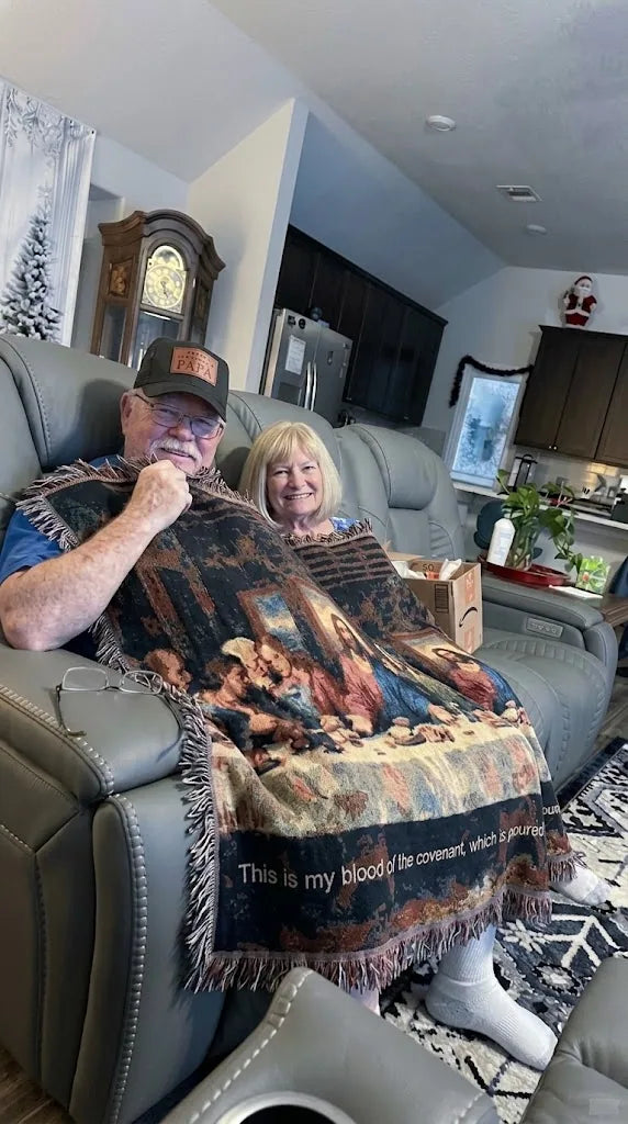 The Last Supper Woven Tapestry Blanket