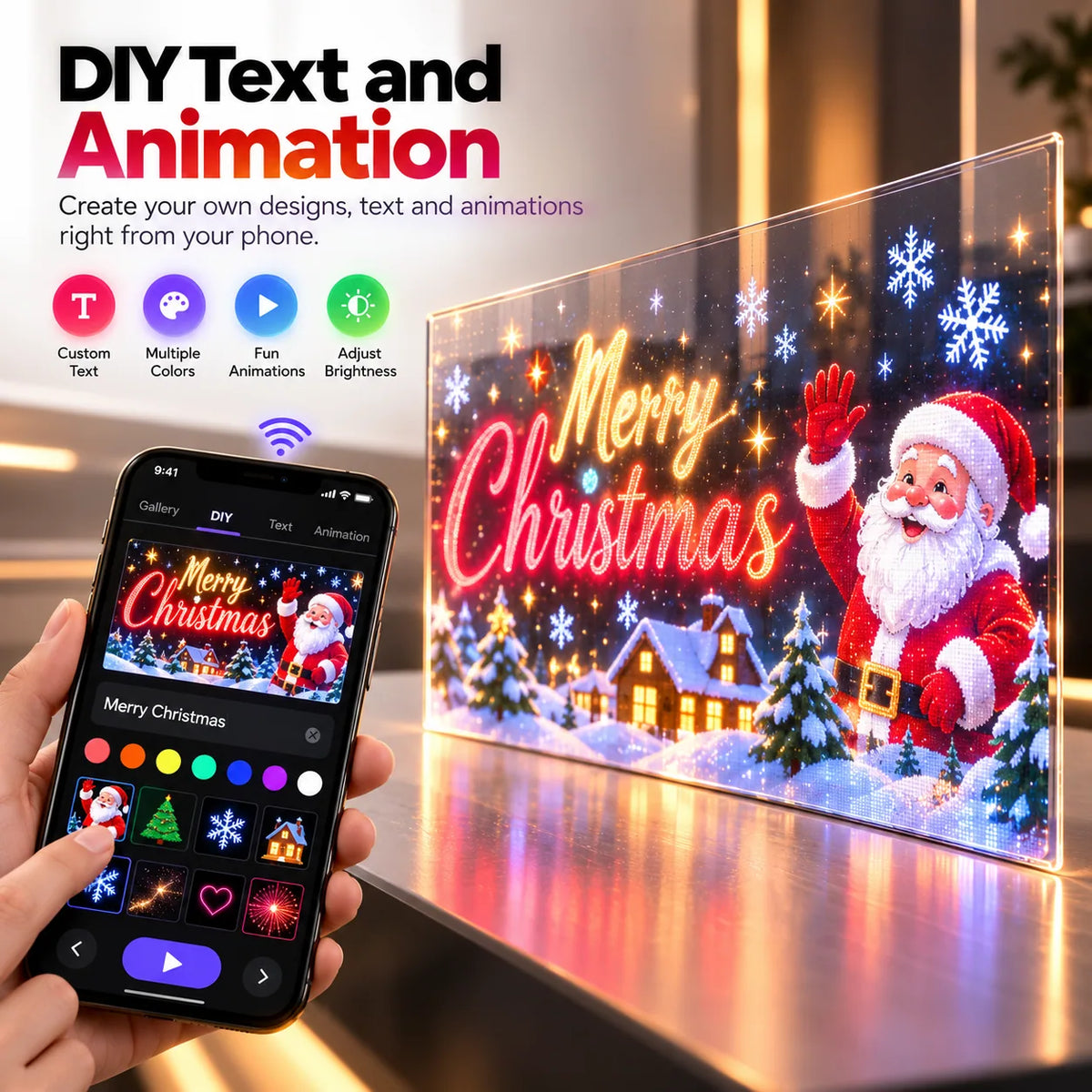 Animated Window LED Display