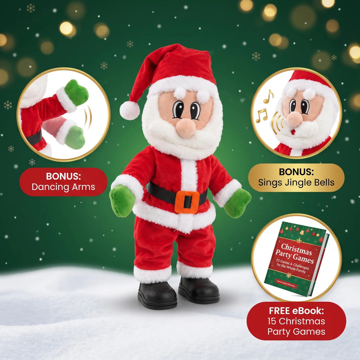 Jumping Dancing Santa Claus