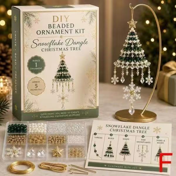 DIY Beaded Christmas Tree Craft Kit - Relaxing Festive Fun